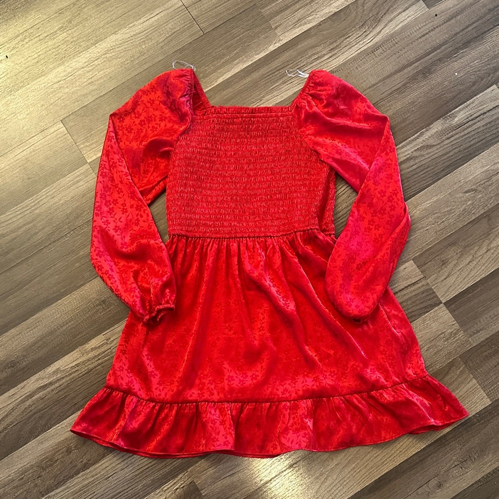 Red Long Sleeve Dress